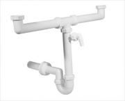 Styron Ktmedencs mosogat csszifon, + mosogp csatlakoz, leeresztszelep nlkl, 40 mm STY-639-3